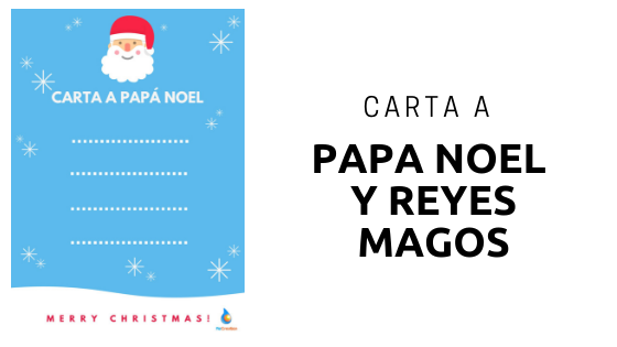 Imprime tu carta para Papá Noel y Reyes magos